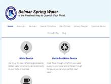 Tablet Screenshot of belmarspringwater.com